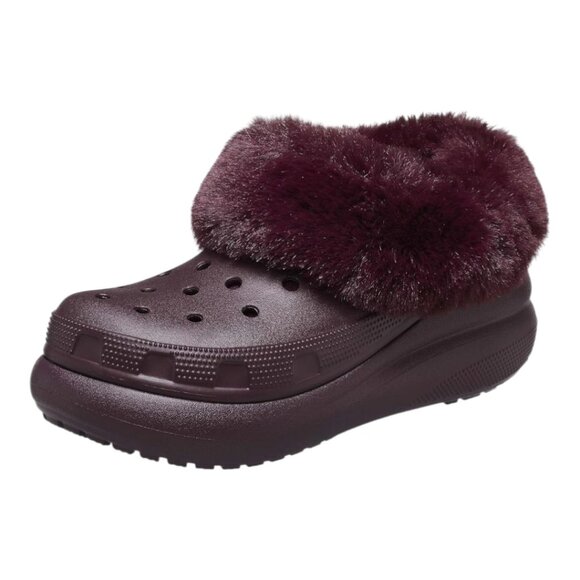 New Crocs Unisex Furever Crush - Dark Cherry - Size Men 5/ Women 7 - Picture 2 of 6
